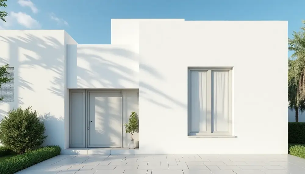 Außenputz in der Farbe Weiß: Ein Klassiker für jede Fassade