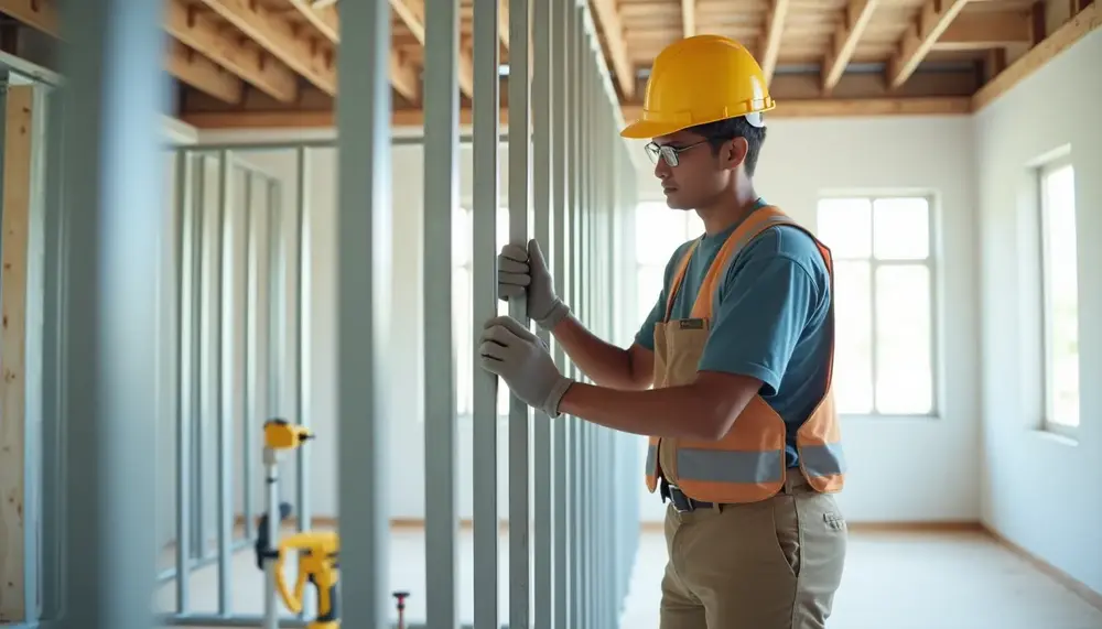 diy-tipps-trockenbau-staenderwerk-richtig-aufstellen