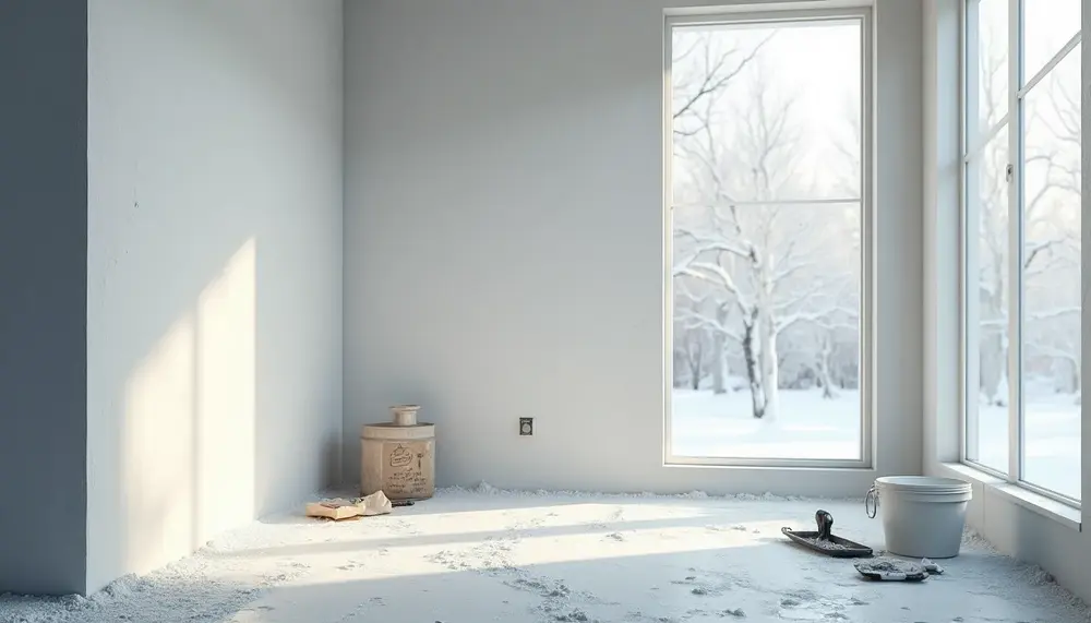 Innenputz trocknen im Winter: So vermeiden Sie Verzögerungen