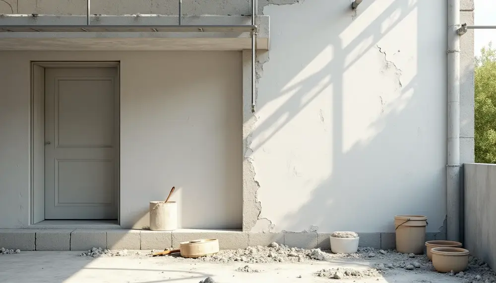 Optischer Mangel am Außenputz: Ursachen und Reparaturmöglichkeiten