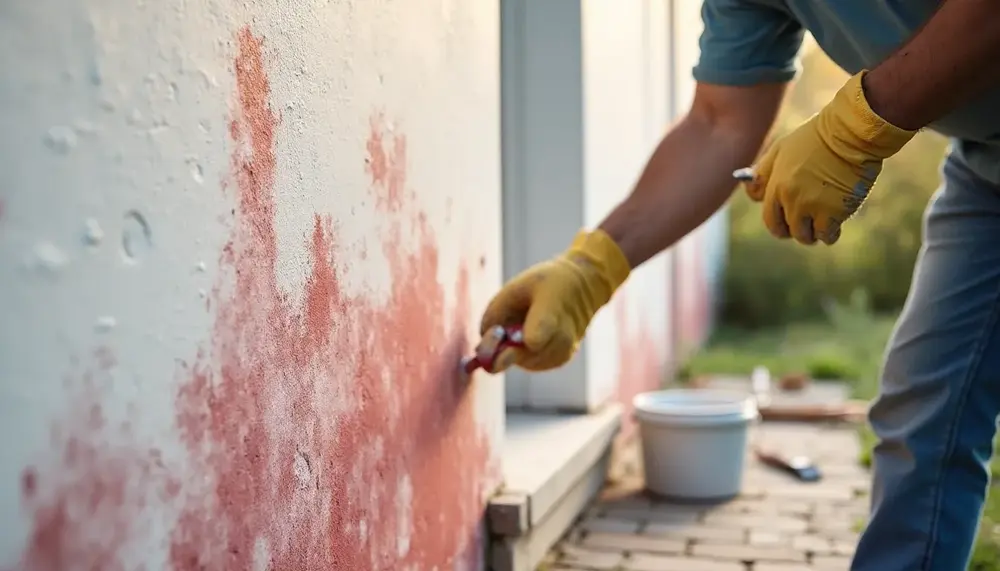 Was tun gegen Außenputz rote Flecken? Ursachen und Lösungen